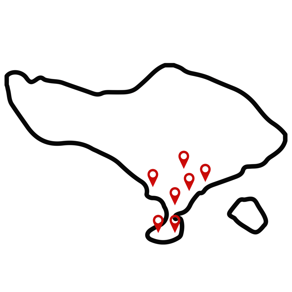 Bali Delivery Areas Map